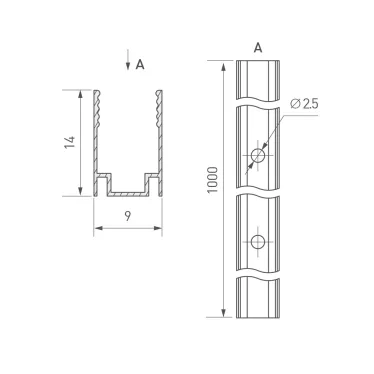 Угол S2-LINE-7977-X90 крестовой (ARL, Металл)