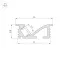 Профиль SL-BEVEL-W21-F-2000 ANOD BLACK (Arlight, Алюминий)