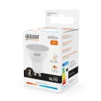 Лампа светодиодная LED 9 Вт 640 лм 3000К софит MR16 теплый GU10 AC 220В Elementary Gauss