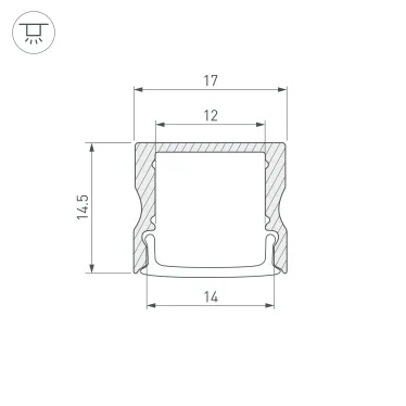 Профиль LINE-1715-2000 WHITE