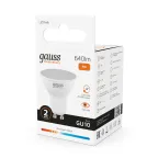 Лампа светодиодная LED 9 Вт 640 лм 3000К софит MR16 теплый GU10 AC 220В Elementary Gauss
