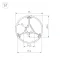 Профиль ROUND-D36-360-2500 ANOD BLACK (ARL, алюминий)