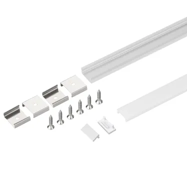 Профиль с экраном SL-SLIM-H7-2000 ANOD+OPAL (Алюминий)