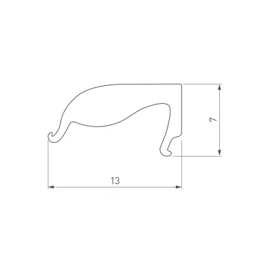Экран ARH-KANT-H30-2000 Square Clear-PM (ARL, Пластик)