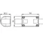 Соединитель прямой ARL-CLEAR-U15-Line (26x15mm) (ARL, Металл)