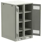                  Шкаф LINEA B (пустой) 1350х900х950мм двустворчатая металлическая дверь серый
               