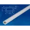 Врезной алюминиевый профиль UFE-K01 SILVER/FROZEN 200 POLYBAG с матовым рассеивателем, 200см. 2 заглушки в/к.. TМ Uniel