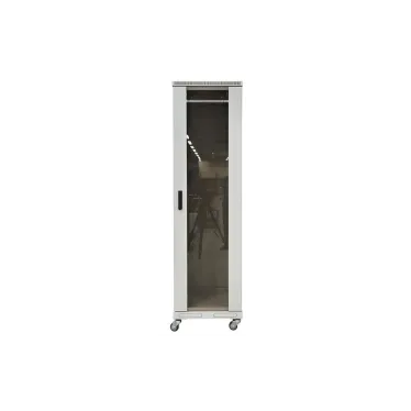 Шкаф телекоммуникационный напольный 47U 800x1000 ШТ-НП-47U-800-1000-С, передняя дверь стекло