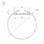 Профиль с экраном SL-ROUND-D120-2500 ANOD+OPAL (ARL, Алюминий)
