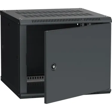 Шкаф настенный 19' LINEA W 9U 600x600мм металлическая дверь RAL9005