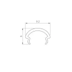 Шнур питания ARD-PRO-STD-1.5M White (230V, 1.6A) (ARDCL, Закрытый)