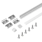 Профиль с экраном SL-MINI-8-2000 ANOD+OPAL (Алюминий)