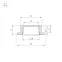 Профиль LINE-2308-F-2000 WHITE (Алюминий)
