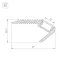 Профиль ARH-STAIR-W47-2000 ANOD | 016148 | Arlight