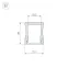 Профиль с экраном ALU-WIDE-H28-2000 ANOD+FROST | 014858 | Arlight
