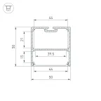 Профиль SL-LINE-5050-LW-2000 ANOD OLIVE GREY (Arlight, Алюминий)