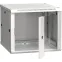 Шкаф настенный 19' LINEA W 9U 600x600мм стеклянная дверь RAL7035