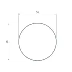 Экран SL-ROUND-D70-360deg-2000 OPAL (Arlight, Пластик)