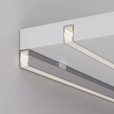 Профиль с экраном SL-MINI-8-H12-2000 ANOD+OPAL (Алюминий)