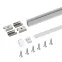 Профиль с экраном SL-MINI-8-H12-2000 ANOD+OPAL (Алюминий)