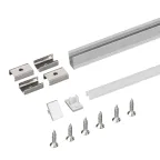 Профиль с экраном SL-MINI-8-H12-2000 ANOD+OPAL (Алюминий)