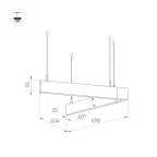 Экран SL-LINE-4050-3L-2000 OPAL (Arlight, Пластик)