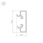 Экран SL-LINE-4050-3L-2000 OPAL (Arlight, Пластик)