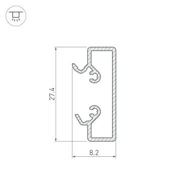 Экран SL-LINE-4050-3L-2000 OPAL (Arlight, Пластик)