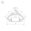 Профиль PDS45-GL-2000 ANOD | 021647 | Arlight