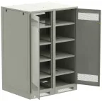                  Шкаф LINEA B (пустой) 1700х1200х950мм двустворчатая металлическая дверь серый
               