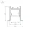 Профиль SL-COMFORT-2322-F-2000 ANOD BLACK (ARL, Алюминий)