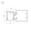 Профиль с экраном ALU-BASE-WH28-2000 ANOD+FROST | 015460 | Arlight