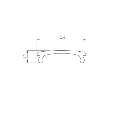Крепление MOONLIGHT-BASE-ROUND-D25-S White (Arlight, Металл)