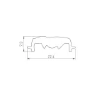 Экран ARH-WIDE-(B)-H20-2000 TPZ Frost-PM (ARL, Пластик)