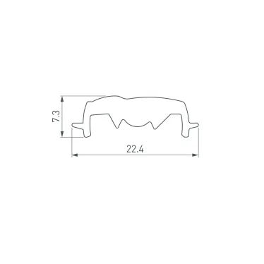 Экран ARH-WIDE-(B)-H20-2000 TPZ Frost-PM (ARL, Пластик)