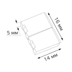 Набор коннекторов для светодиодной RGB ленты 5050 10мм Упак 5 шт Аксессуары Gauss