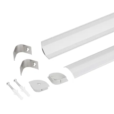 Профиль с экраном ARH-KANT-H30-2000 ANOD+OPAL (Алюминий)