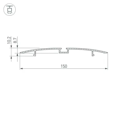 Профиль MULTI B-2000 ANOD | 014536 | Arlight