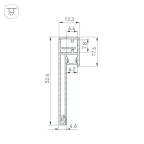 Профиль PLINTUS-H54B-2000 WHITE (Arlight, Алюминий)