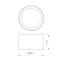 Крепление MOONLIGHT-BASE-ROUND-D18-S Silver (Arlight, Металл)