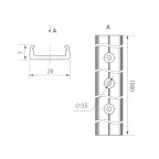 Крепление MOONLIGHT-BASE-ROUND-D18-L White (Arlight, Металл)