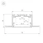 Профиль SL-LINIA55-FANTOM-2500 SEAMLESS ANOD (ARL, Алюминий)