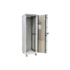 Шкаф телекоммуникационный напольный 24U 600x800 ШТ-НП-24U-600-800-С, передняя дверь стекло