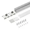 Профиль с экраном SL-SLIM20-H20-2000 ANOD+OPAL (Алюминий)