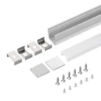 Профиль с экраном SL-SLIM20-H20-2000 ANOD+OPAL (Алюминий)