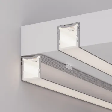 Профиль с экраном SL-SLIM20-H20-2000 ANOD+OPAL (Алюминий)