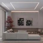 Профиль STRETCH-20-CEIL-D-CENTER-2000 WHITE (Arlight, Алюминий)