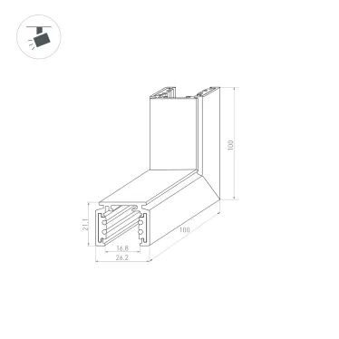 Экран SL-W7-10000 OPAL (Arlight, Пластик)