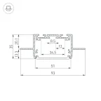 Профиль SL-LINIA55-FANTOM-2500 ANOD