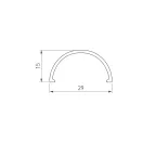 Крепление MOONLIGHT-BASE-ROUND-D13-L Silver (Arlight, Металл)